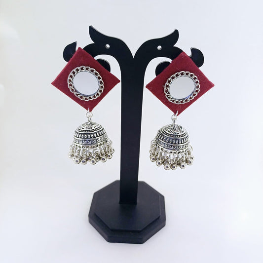 New Traditional Mirror Jhumka For Bridal Occasion & Party For Women's