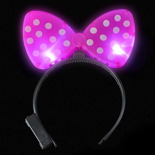Light Up Dot Bow Headband ( Sold by DZ)