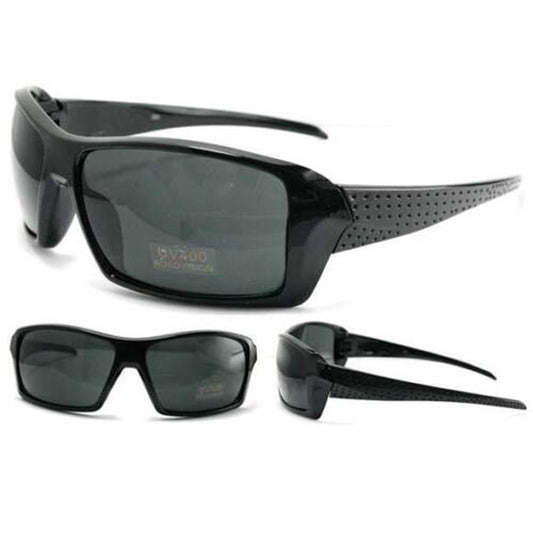 Sunglasses with Large Field of View - Black Color - Sold By The Dozen