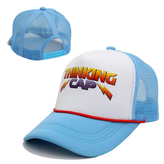 Wholesale Dustin Thinking Cap Cosplay Stranger Things Visor Baseball Trucker Hat for Men Women MOQ 1