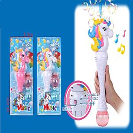 Unicorn Bubble Lights & Sound Gun for Enchanting Fun For Kids