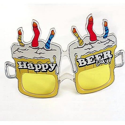 Happy Beer Day Party Glasses - Available by the Piece or Dozen (One Size Fits Most)