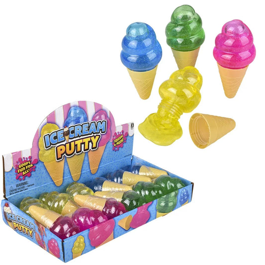Ice Cream Shaped Putty kids toys In Bulk- Assorted