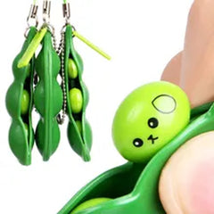 Wholesale Pea in Pod Relieve Stress Anxiety Toy Keychains