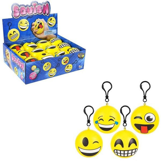 Squish Emoticon Keychains kids toys ( 24 pcs/unit=$34.90)
