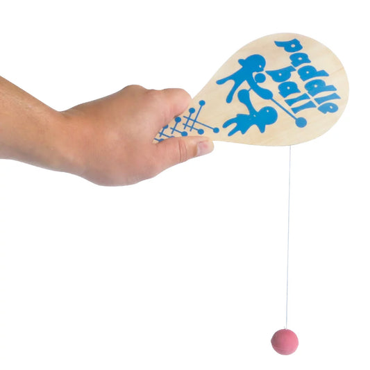 Wooden Paddle Ball Stress Relief Game For Toddlers & Adults- MOQ 12