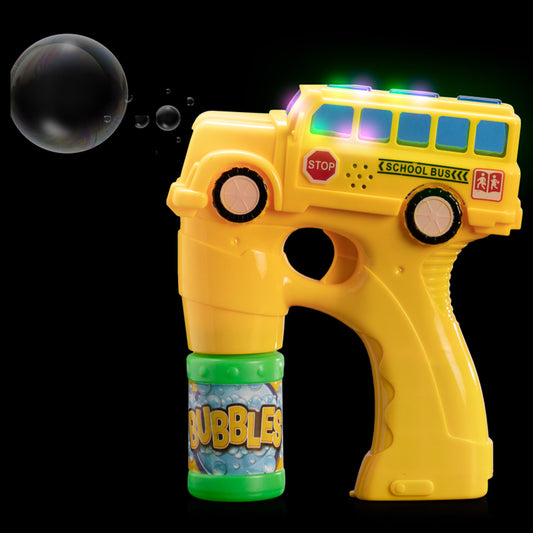 Yellow School Bus Bubble Gun with Sound - (Set of 3)