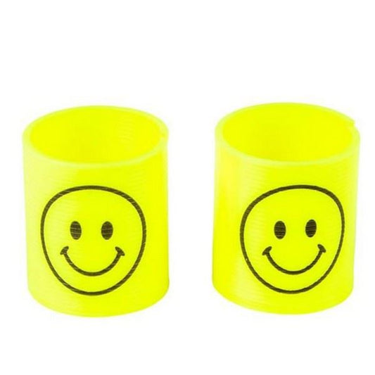 Smile Face Print Plastic Coil Spring (Sold by DZ)