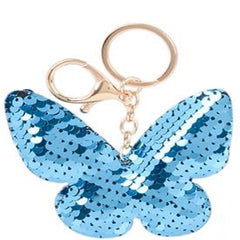 Butterfly  Flip Sequin Keychain In Bulk