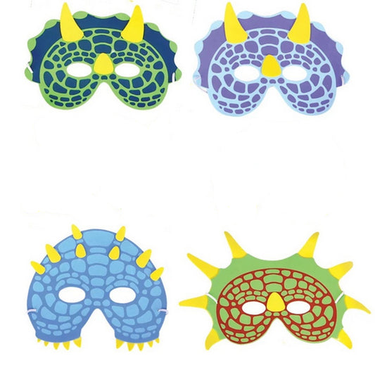 Dinosaur Foam Masks In Bulk- Assorted