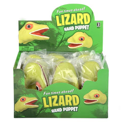 Stretchy Lizard Hand Puppet 6"