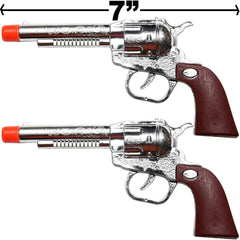 Cowboy Gun Pistol Plastic Toy Set - Badge, Belt, and Holster