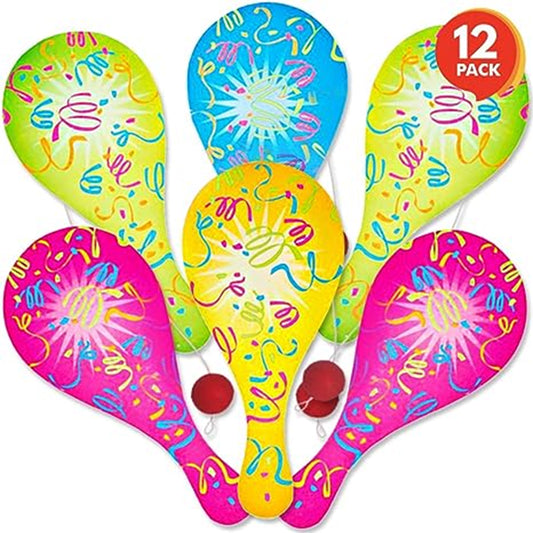 Neon  Paddle Balls kids toys (Sold by DZ)
