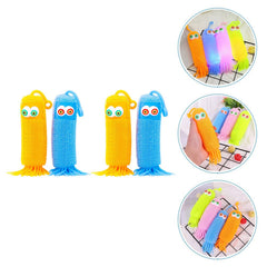 New Caterpillars Fidget Squishy Sensory Puffer Light Up Toy For Kids MOQ 12