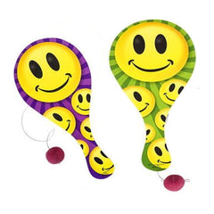 Smile Face Paddle Ball kids Toys In Bulk- Assorted