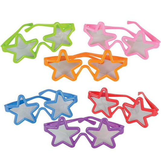 Star Shaped Sunglasses  (Sold By Dozen)