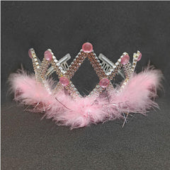 Feather Tiara Princess Crown In Bulk- Assorted