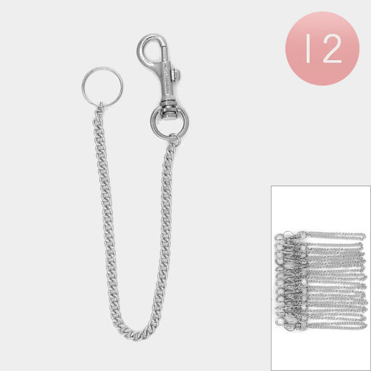 Metal Chain Keychains (Sold by DZ=$29.88)