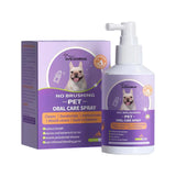 Tooth cleaning spray for dogs and cats.