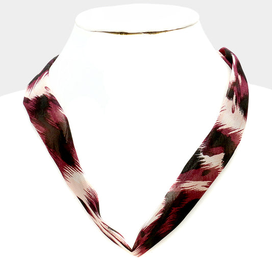 Patterned Chiffon Scarf Necklaces (Sold by DZ= $18.99)