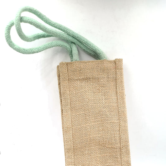 High Quality Jute With Strap Bottle Bag For Daily Use