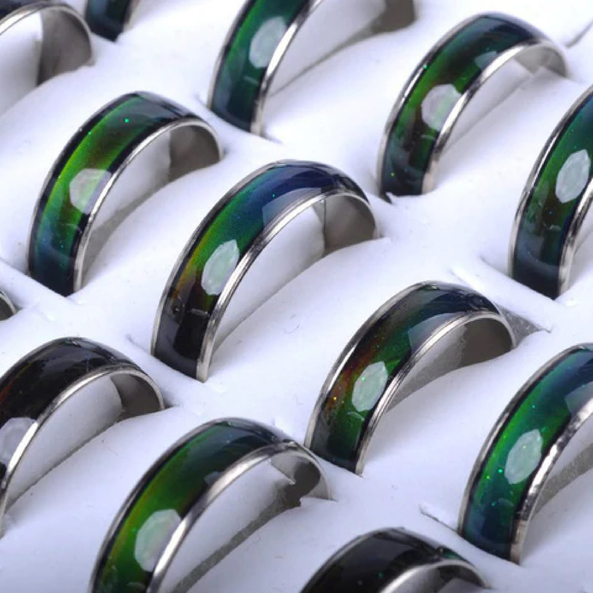 Wholesale Mood Change Color Band Rings for Unisex
