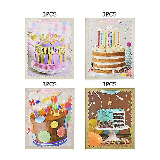 Happy Birthday Message  Printed Cake Gift Bags (Sold by DZ=$23.88)