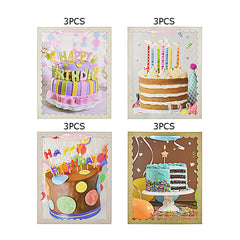Happy Birthday Message  Printed Cake Gift Bags (Sold by DZ=$23.88)