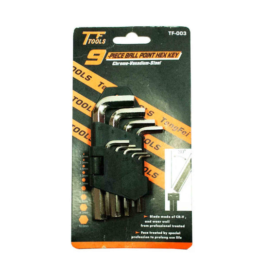 Wholesale 9 PC Ball Point Hex Key Wrench Set