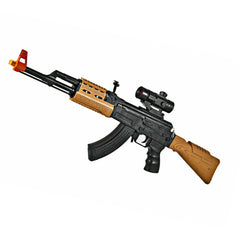 AK-47 Light-Up Vibrating Gun Toy with Sound - Interactive Kids' Toy (Sold By Piece)