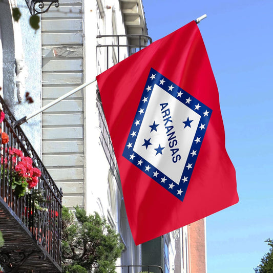 Wholesale New  Premium Quality Arkansas 3' x 5' Flag (Sold By Piece)