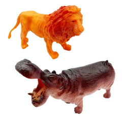 Safari Jungle Wild Plastic Animal Figures Toy - Assorted