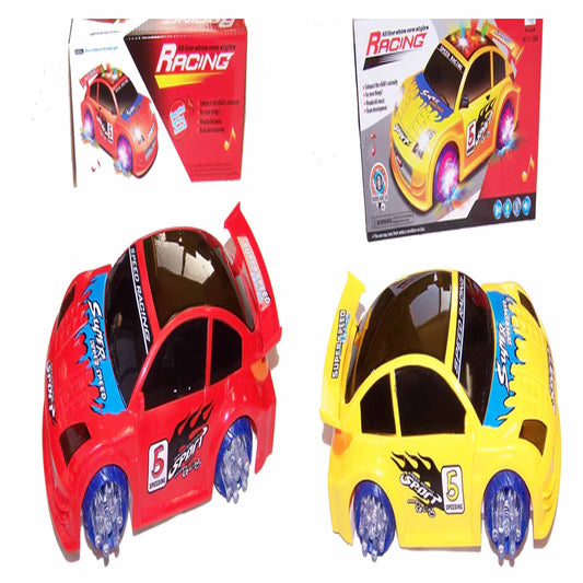 Wholesale Battery Operated Bump and Go Race Car Light Up, Flashing Lights, Plays Music Cool Gift for Car Lovers( sold by the piece or dozen )