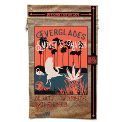 New Smokey's Marsh Everglades Marijuana Burlap Bag - Nature-Inspired Cannabis Carryall (Sold By Piece)
