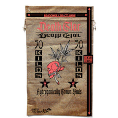 New Death Star Marijuana Burlap Bag Cannabis Style (Sold By Piece)