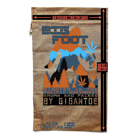 Premium Quality Bigfoot Marijuana Burlap Bag - Legendary Cannabis Storage (Sold By Piece)
