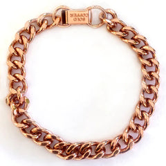 New 1.4" Wide 7.5" Long Cuban Pure Copper Link Bracelet - Stylish and Therapeutic (Sold By Piece)