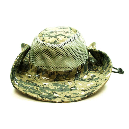Camouflage Mesh Bucket Hat For Men & Women's