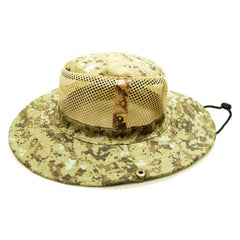 Camouflage Mesh Bucket Hat For Men & Women's