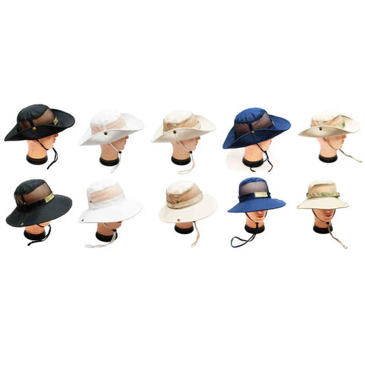Wholesale Summer Mesh Bucket Hats For Men's - Assorted