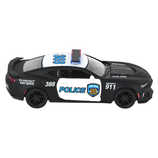 5" DIE-CAST PULL BACK CHEVY POLICE AND FIREFIGHTER CAMARO (Dozen = $79.99)