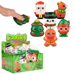 Christmas Squeeze Squish Stickers- {Sold By Dozen= $54.99}