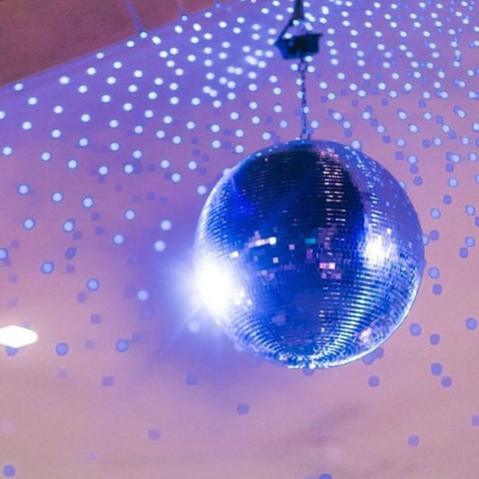 Wholesale 12 Inch Blue Color Mirror Reflection Disco Ball - For Home & Party Decor (Sold By Piece)