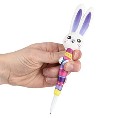 Easter Bunny Squishy Kids Pen- 7" {Sold By Dozen= $45}