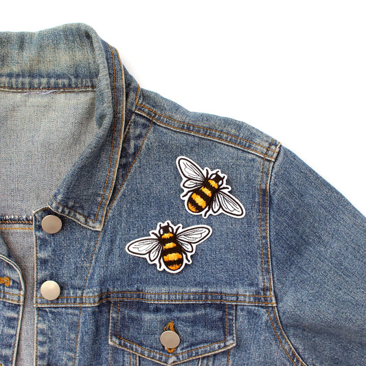 Wholesale  New Beautiful 3.5" Honey Bee Embroidered Patch - (Sold By Piece)