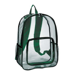 Clear Backpack - 13" x 18" x 6" inch - 20C PVC & 600D Polyester In Bulk