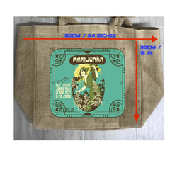 Wholesale Marijuana Burlap Tote Bag - High-Quality and Versatile ( sold by the piece )