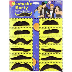 Self-Adhesive Fake Mustaches Party Pack