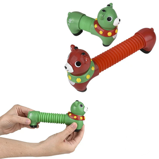 Reindeer Fidget Pop Tube Toy- {Sold By Dozen= 29.99}