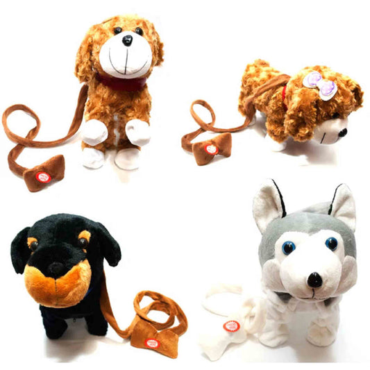 Fluffy Walking Barking Leash Dogs Toy Wholesale